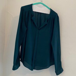Babaton Bergen blouse in dark blue/green